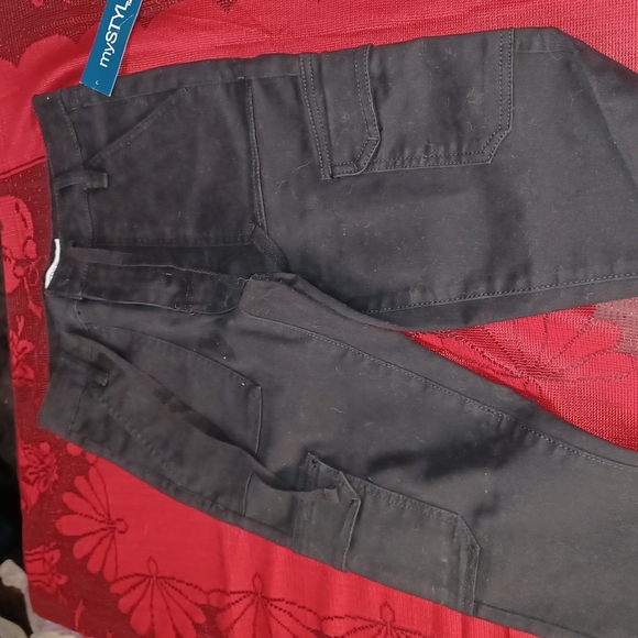 Bnwt dark navy Blue cargo skinny pants size 4 - Picture 9 of 17